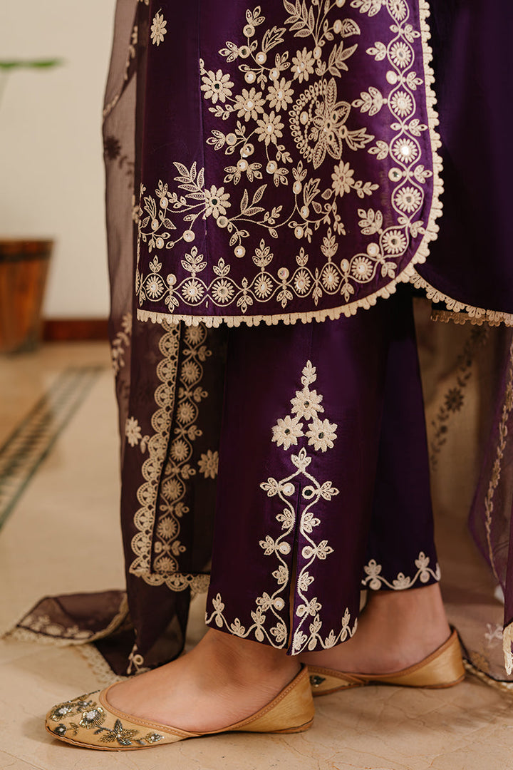 Cross Stitch | Eid Lawn 24 | PLUM GRAIN - Hoorain Designer Wear - Pakistani Ladies Branded Stitched Clothes in United Kingdom, United states, CA and Australia