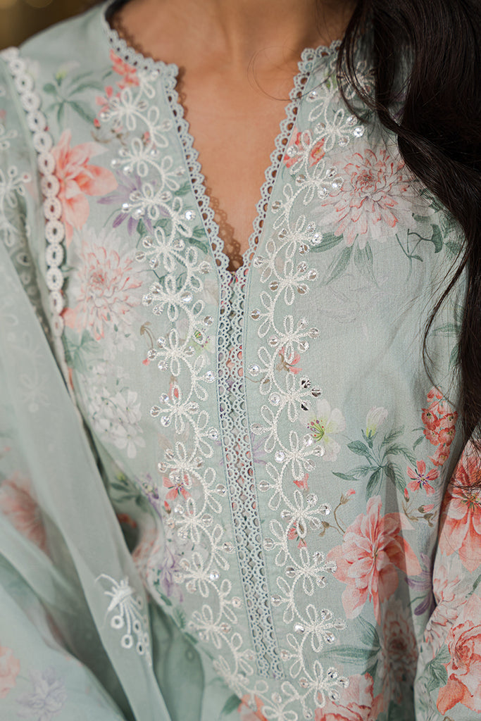 Cross Stitch | Eid Lawn 24 | PEARL FLORAL - Hoorain Designer Wear - Pakistani Ladies Branded Stitched Clothes in United Kingdom, United states, CA and Australia