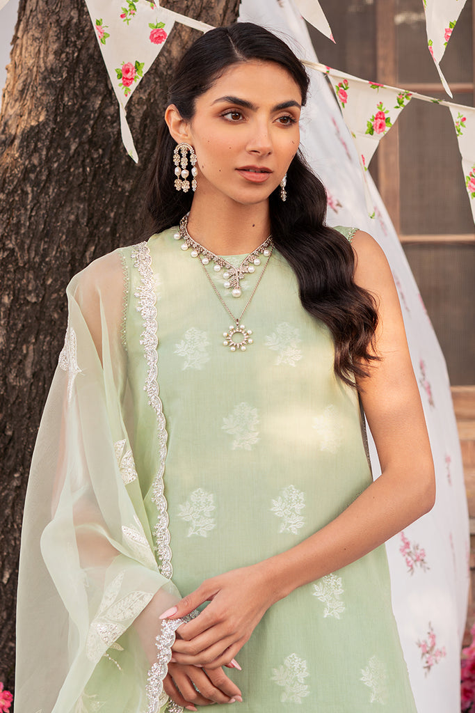Cross Stitch | Eid Lawn 24 | CELADON SPRUCE - Hoorain Designer Wear - Pakistani Ladies Branded Stitched Clothes in United Kingdom, United states, CA and Australia