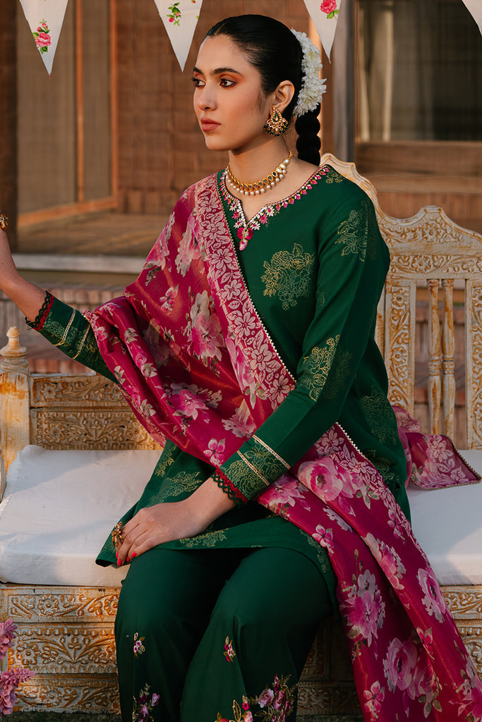 Cross Stitch | Eid Lawn 24 | OPULENT GREEN - Pakistani Clothes for women, in United Kingdom and United States