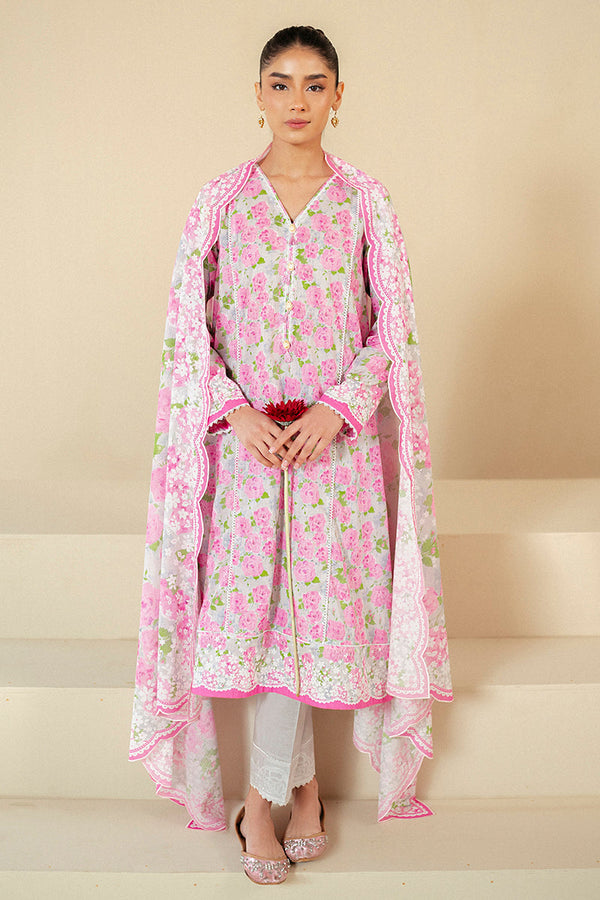 Cross Stitch | Daily Lawn 24 | FLORAL WIND-3 PIECE LAWN SUIT - Hoorain Designer Wear - Pakistani Ladies Branded Stitched Clothes in United Kingdom, United states, CA and Australia
