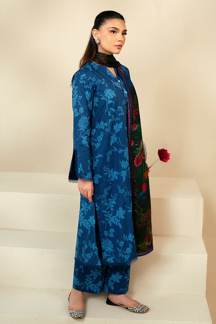 Cross Stitch | Daily Lawn 24 | TEAL OAKLEY-3 PIECE LAWN SUIT - Pakistani Clothes for women, in United Kingdom and United States