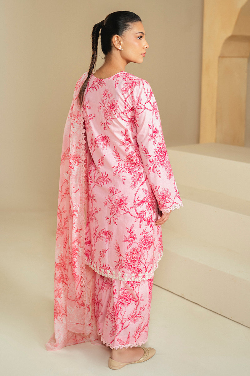 Cross Stitch | Daily Lawn 24 | SHADED PINK-3 PIECE LAWN SUIT - Pakistani Clothes for women, in United Kingdom and United States