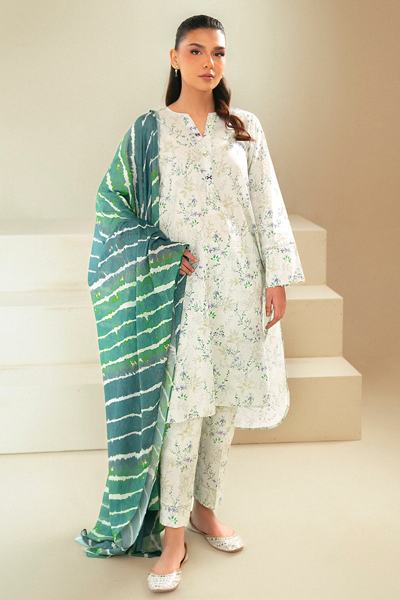 Cross Stitch | Daily Lawn 24 | LAUREL MINT-3 PIECE LAWN SUIT - Pakistani Clothes for women, in United Kingdom and United States