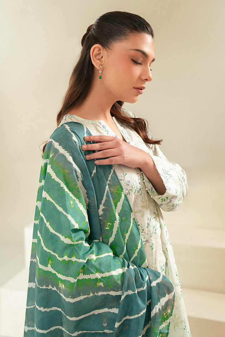Cross Stitch | Daily Lawn 24 | LAUREL MINT-3 PIECE LAWN SUIT - Hoorain Designer Wear - Pakistani Ladies Branded Stitched Clothes in United Kingdom, United states, CA and Australia