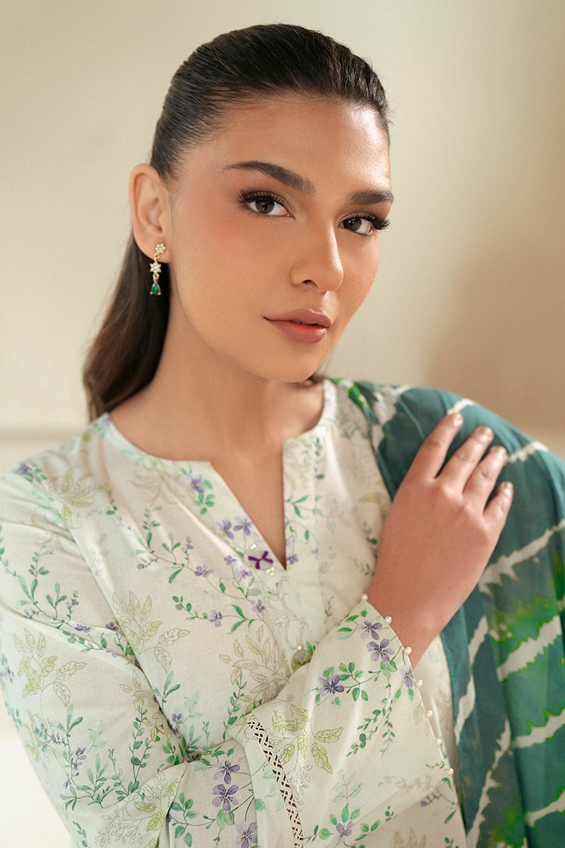 Cross Stitch | Daily Lawn 24 | LAUREL MINT-3 PIECE LAWN SUIT - Pakistani Clothes for women, in United Kingdom and United States