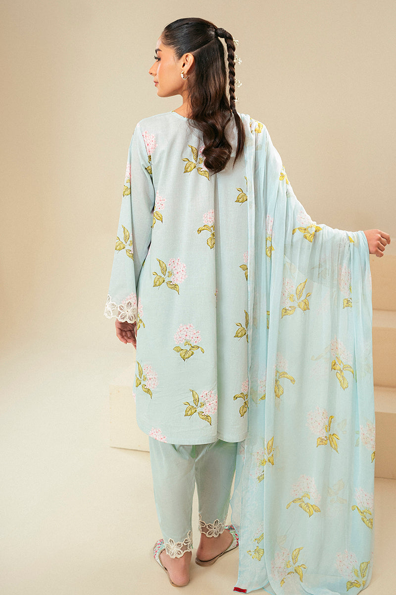 Cross Stitch | Daily Lawn 24 | DIM GRAY-3 PIECE LAWN SUIT - Pakistani Clothes for women, in United Kingdom and United States