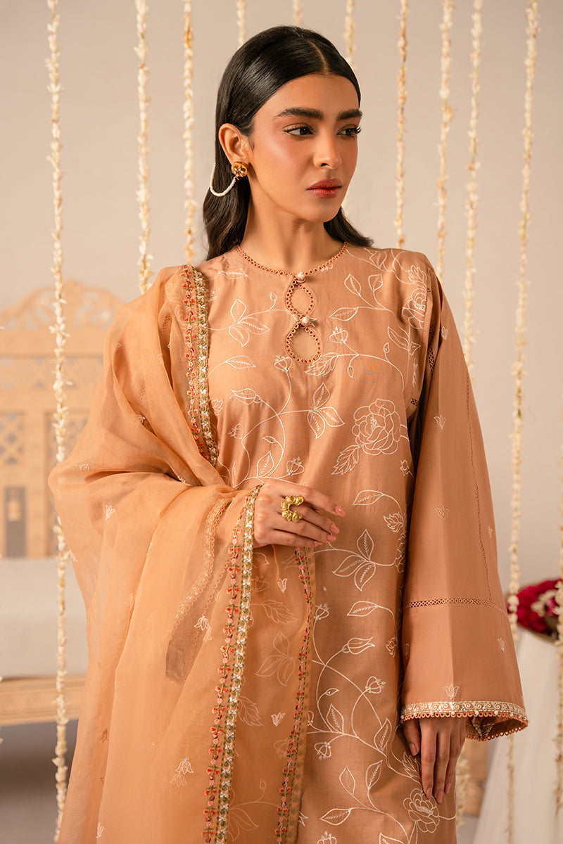 Cross Stitch | Mahiri Embroidered Collection 24 |  RUSTIC BROWN - Pakistani Clothes for women, in United Kingdom and United States