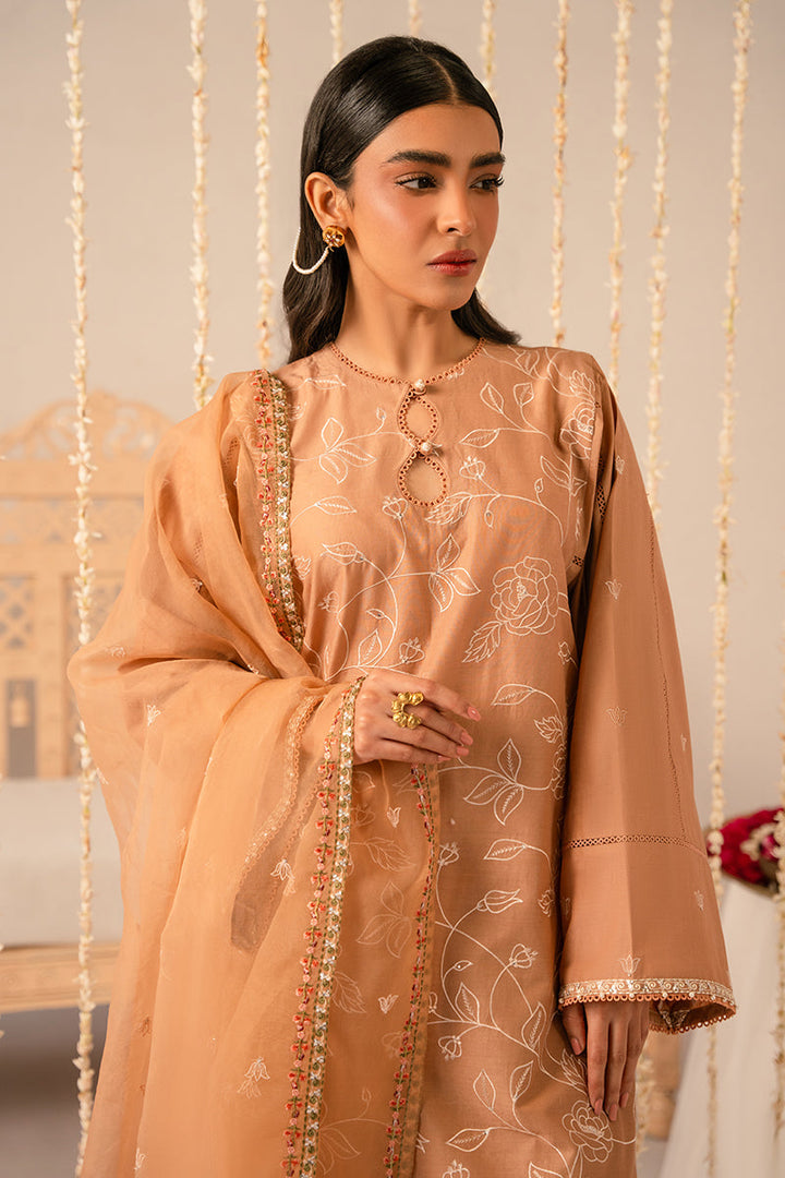 Cross Stitch | Mahiri Embroidered Collection 24 |  RUSTIC BROWN - Hoorain Designer Wear - Pakistani Ladies Branded Stitched Clothes in United Kingdom, United states, CA and Australia