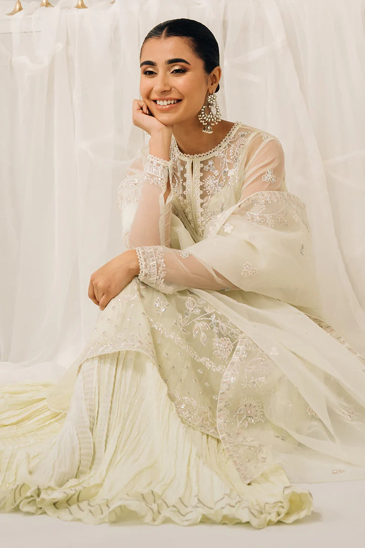 Cross Stitch | Luxe Atelier 24 | Pearl Mist - Hoorain Designer Wear - Pakistani Ladies Branded Stitched Clothes in United Kingdom, United states, CA and Australia