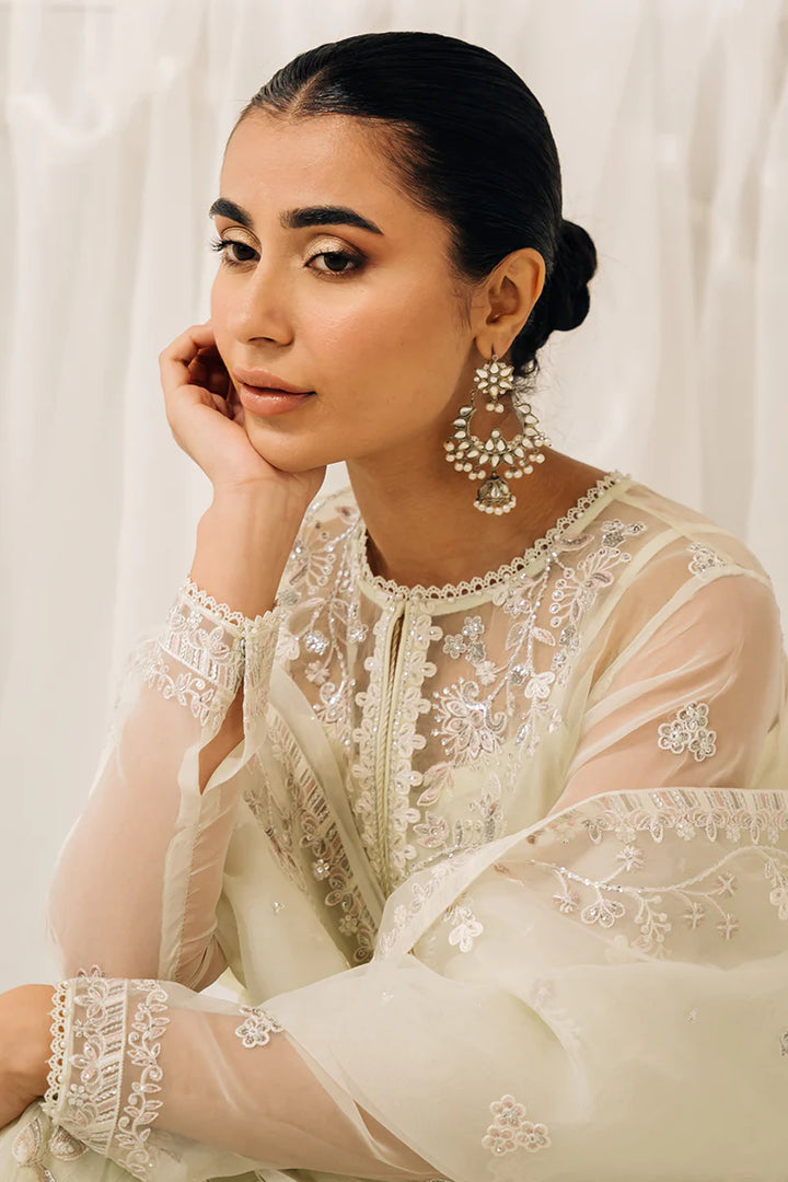 Cross Stitch | Luxe Atelier 24 | Pearl Mist - Hoorain Designer Wear - Pakistani Ladies Branded Stitched Clothes in United Kingdom, United states, CA and Australia