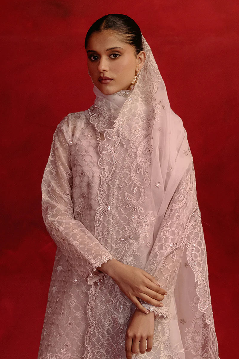 Cross Stitch | Luxe Atelier 24 | Trinket Lilac - Pakistani Clothes for women, in United Kingdom and United States