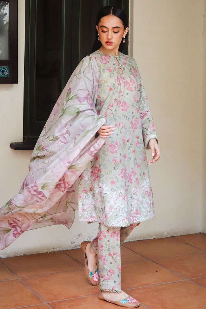 Cross Stitch | Printed Lawn | OLIVE AURA - Hoorain Designer Wear - Pakistani Ladies Branded Stitched Clothes in United Kingdom, United states, CA and Australia