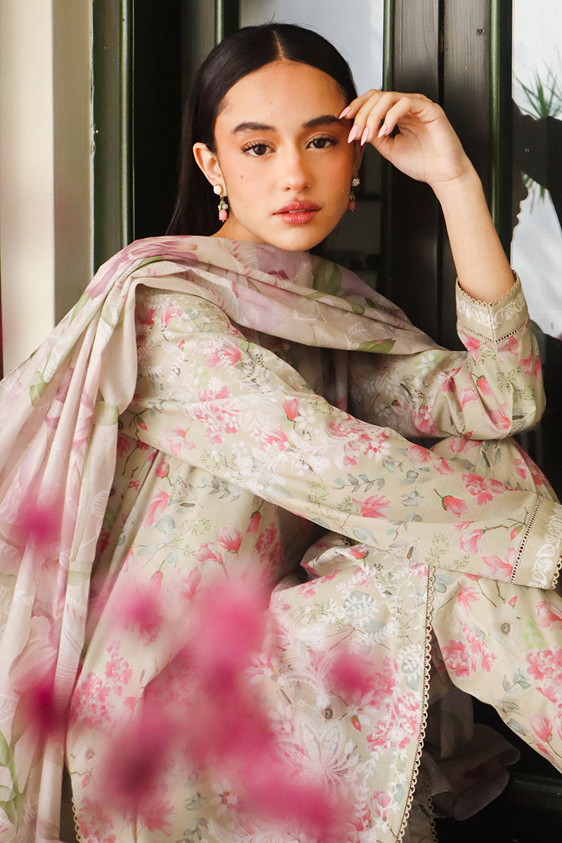 Cross Stitch | Printed Lawn | OLIVE AURA - Pakistani Clothes for women, in United Kingdom and United States