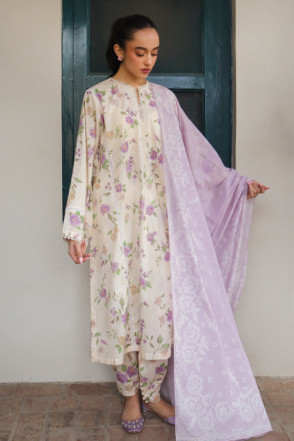 Cross Stitch | Printed Lawn | ROSEATE MUSE - Hoorain Designer Wear - Pakistani Ladies Branded Stitched Clothes in United Kingdom, United states, CA and Australia