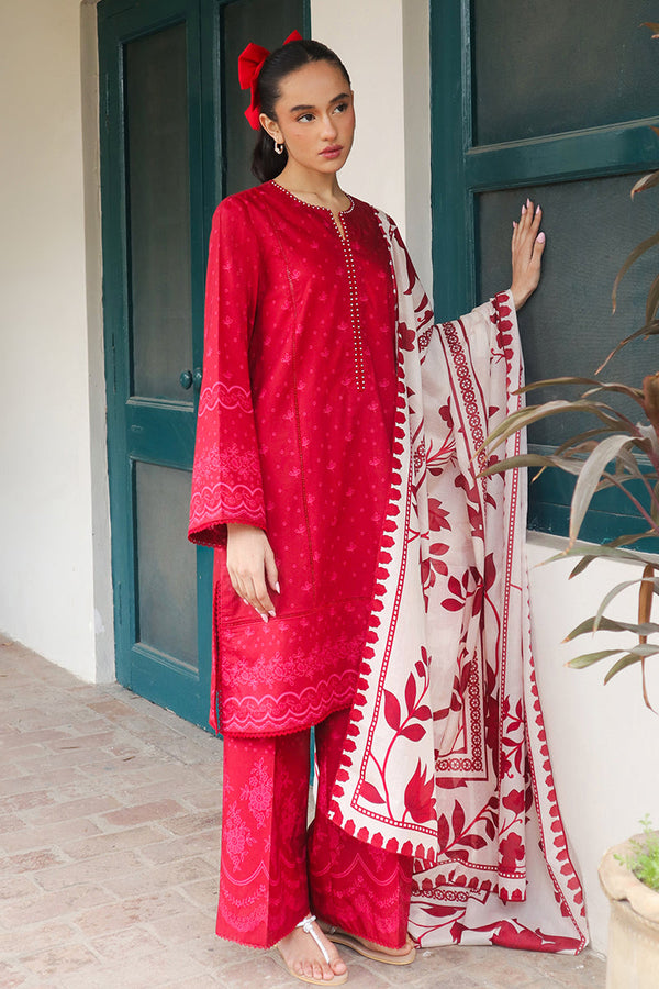 Cross Stitch | Printed Lawn | SCARLET SAGE - Hoorain Designer Wear - Pakistani Ladies Branded Stitched Clothes in United Kingdom, United states, CA and Australia
