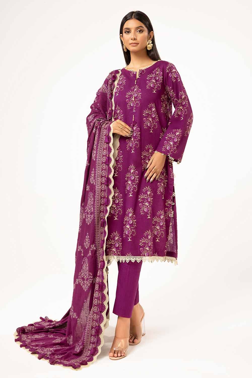 Gul Ahmed | Winter Collection 24 | Twill Cotton Linen Dupatta CV-42010