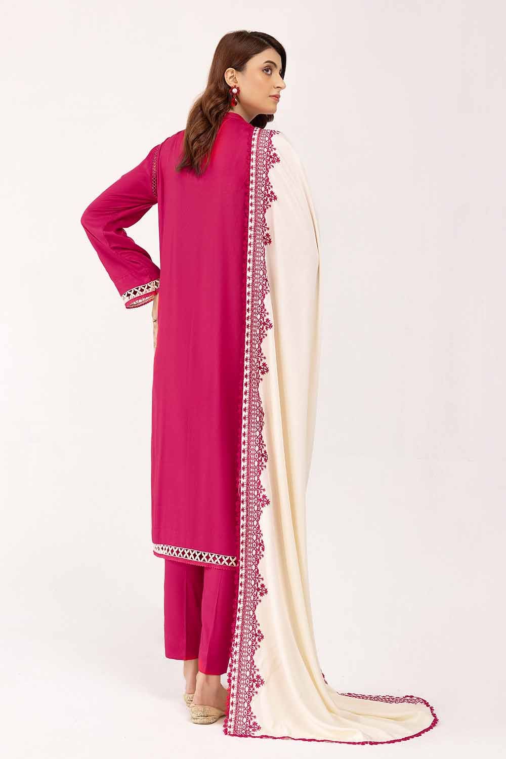 Gul Ahmed | Winter Collection 24 | Cotail Dupatta CV-42013