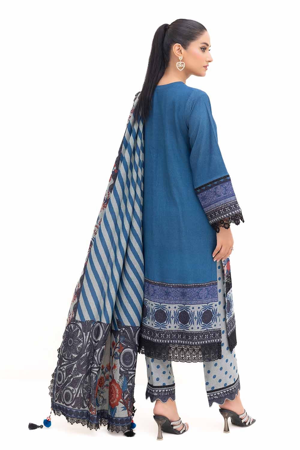 Gul Ahmed | Winter Collection 24 | Dhanak Suit DH-42009