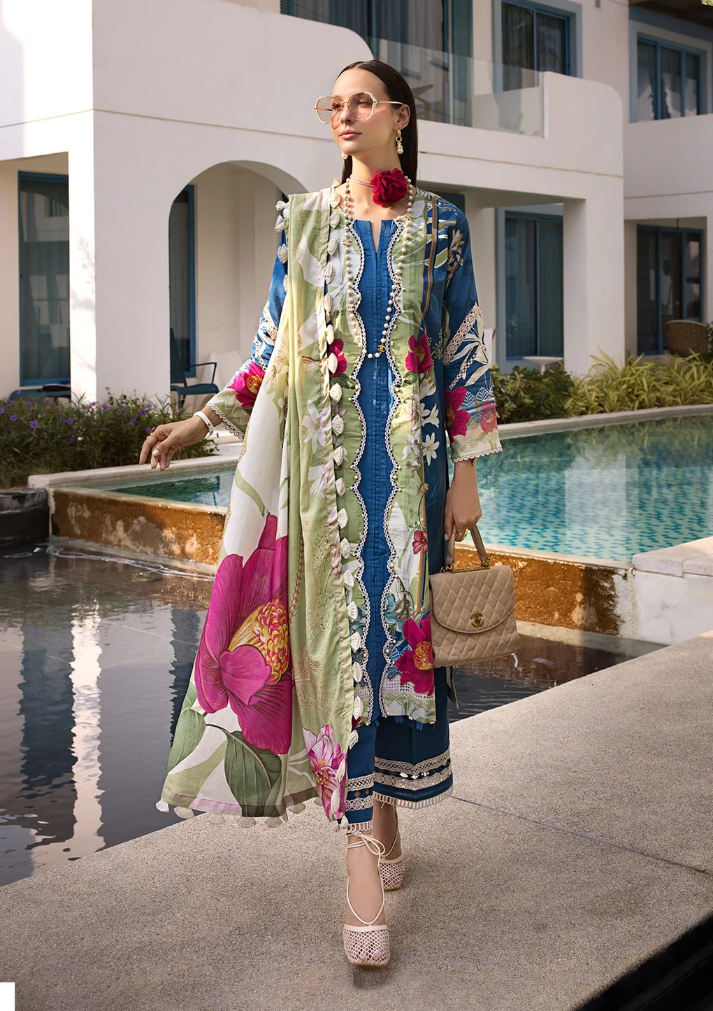 Elaf Premium | Prints Collection 2024 | EOP-08B WHIMSY TOSCANA - Pakistani Clothes for women, in United Kingdom and United States