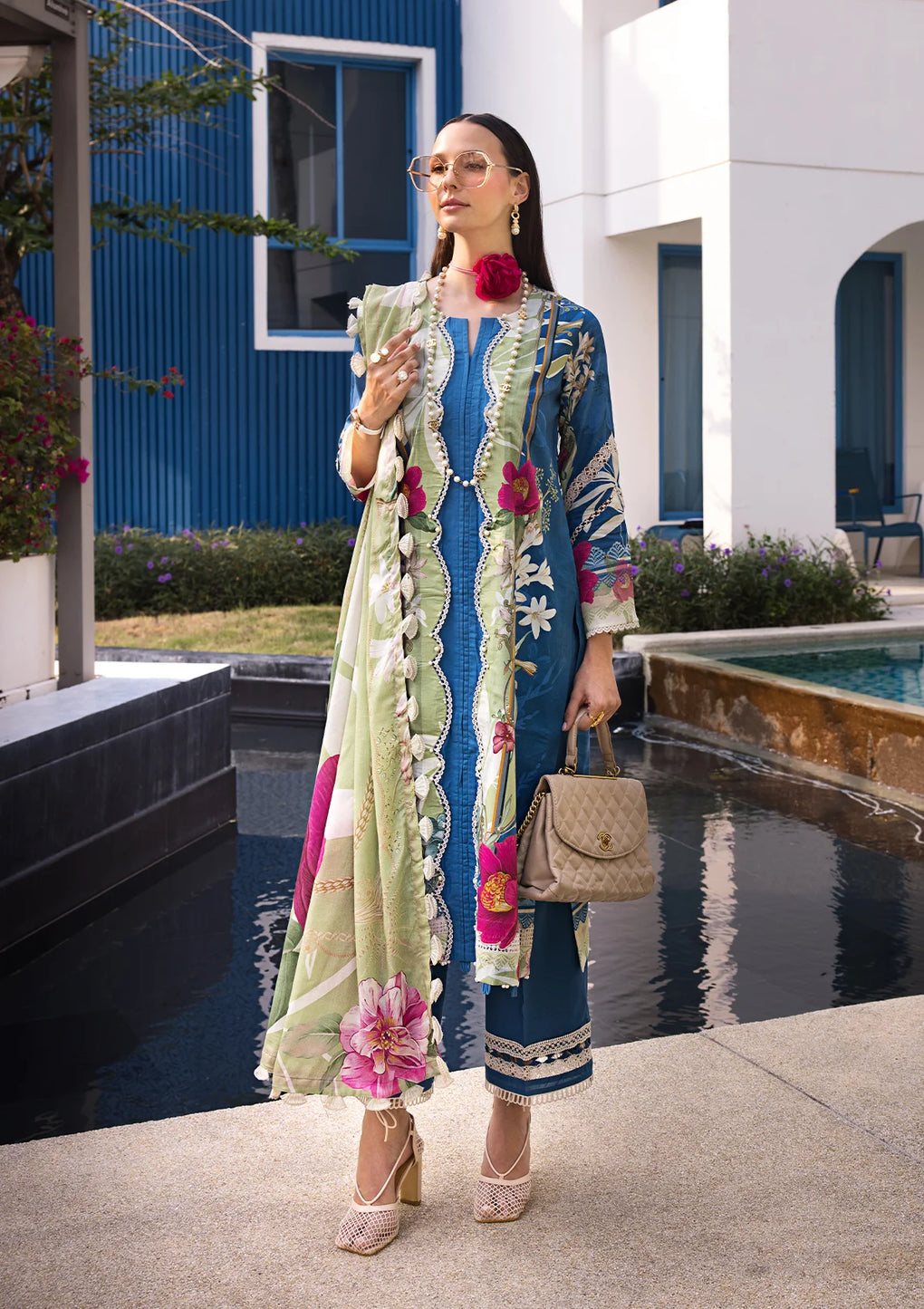 Elaf Premium | Prints Collection 2024 | EOP-08B WHIMSY TOSCANA - Pakistani Clothes for women, in United Kingdom and United States