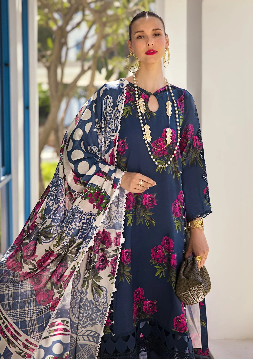 Elaf Premium | Prints Collection 2024 | EOP-03B PATTAYA POISE - Pakistani Clothes for women, in United Kingdom and United States