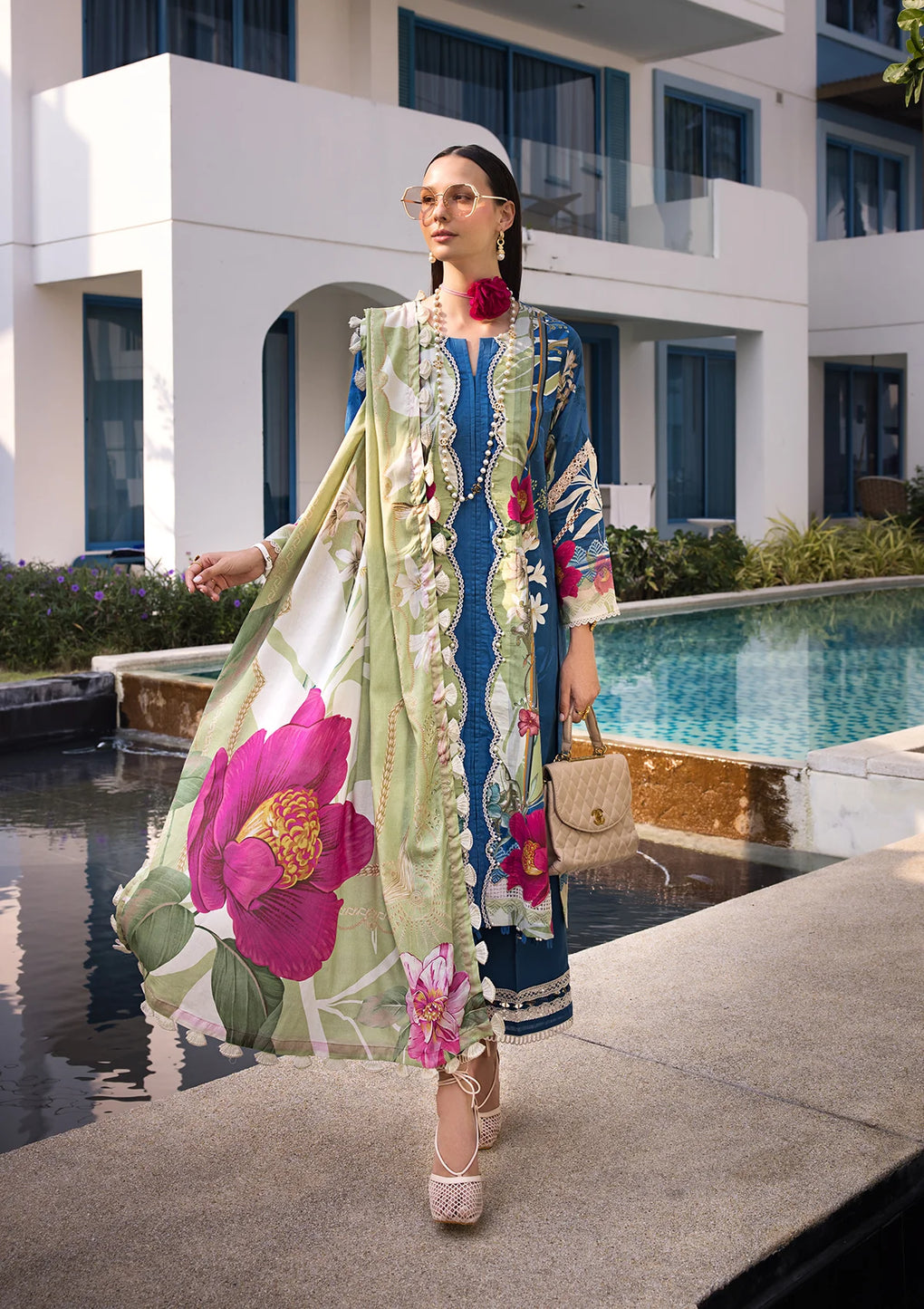 Elaf Premium | Prints Collection 2024 | EOP-08B WHIMSY TOSCANA - Pakistani Clothes for women, in United Kingdom and United States