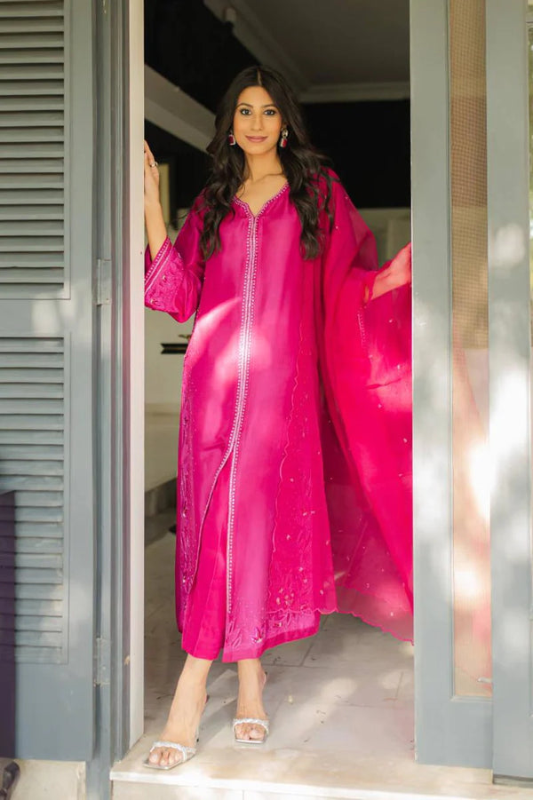 Jeem | Luxury Pret | ELSA PINK - Hoorain Designer Wear - Pakistani Ladies Branded Stitched Clothes in United Kingdom, United states, CA and Australia
