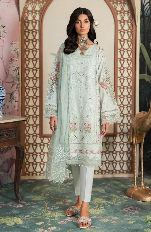 Emaan Adeel | Ayra Luxury Lawn 24 | AR-07 - Hoorain Designer Wear - Pakistani Ladies Branded Stitched Clothes in United Kingdom, United states, CA and Australia