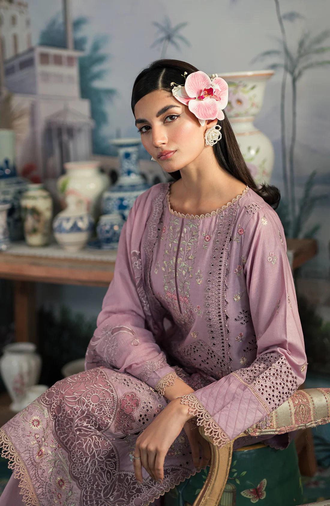 Emaan Adeel | Ayra Luxury Lawn 24 | AR-03 - Pakistani Clothes for women, in United Kingdom and United States