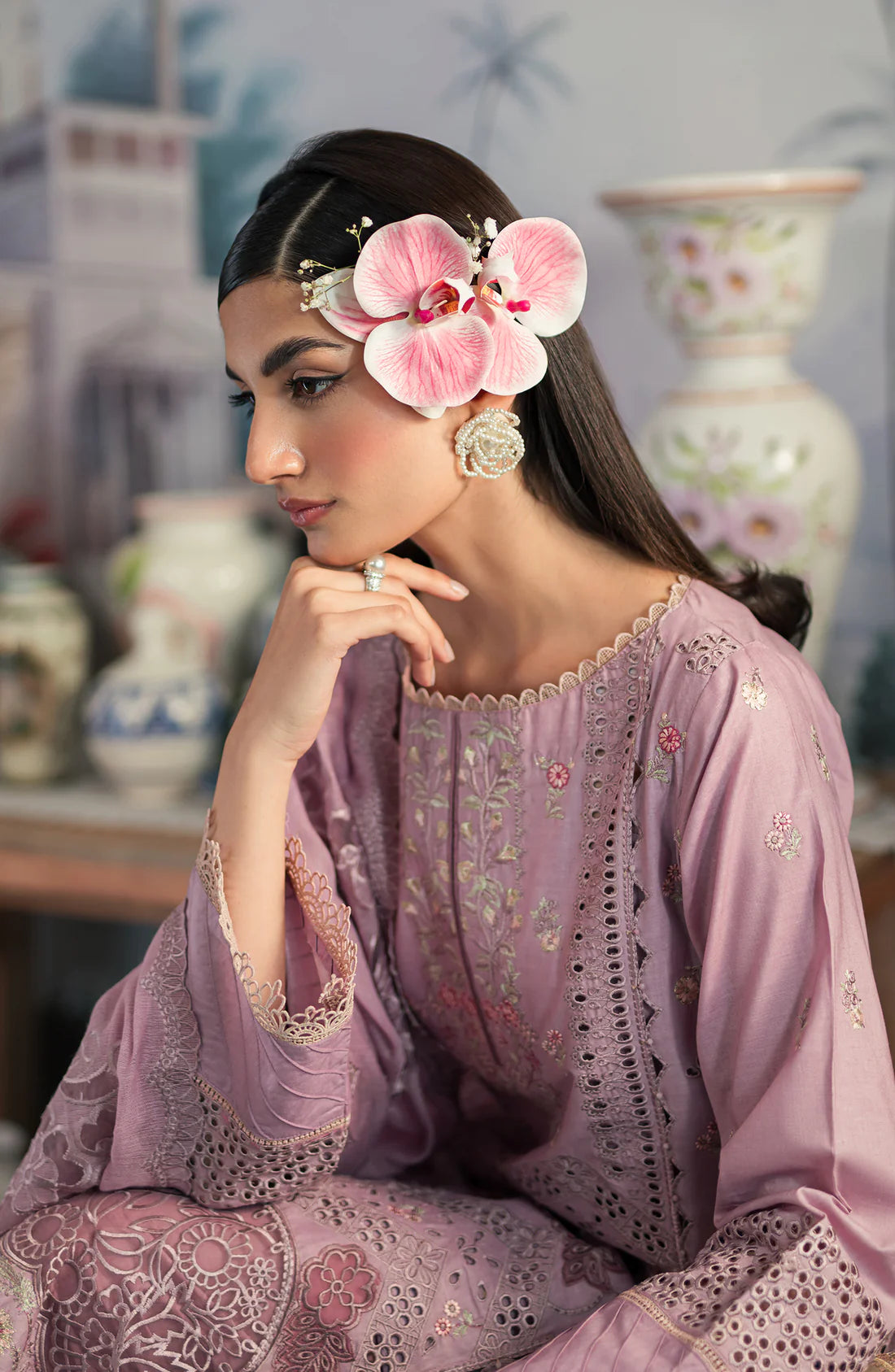 Emaan Adeel | Ayra Luxury Lawn 24 | AR-03 - Pakistani Clothes for women, in United Kingdom and United States