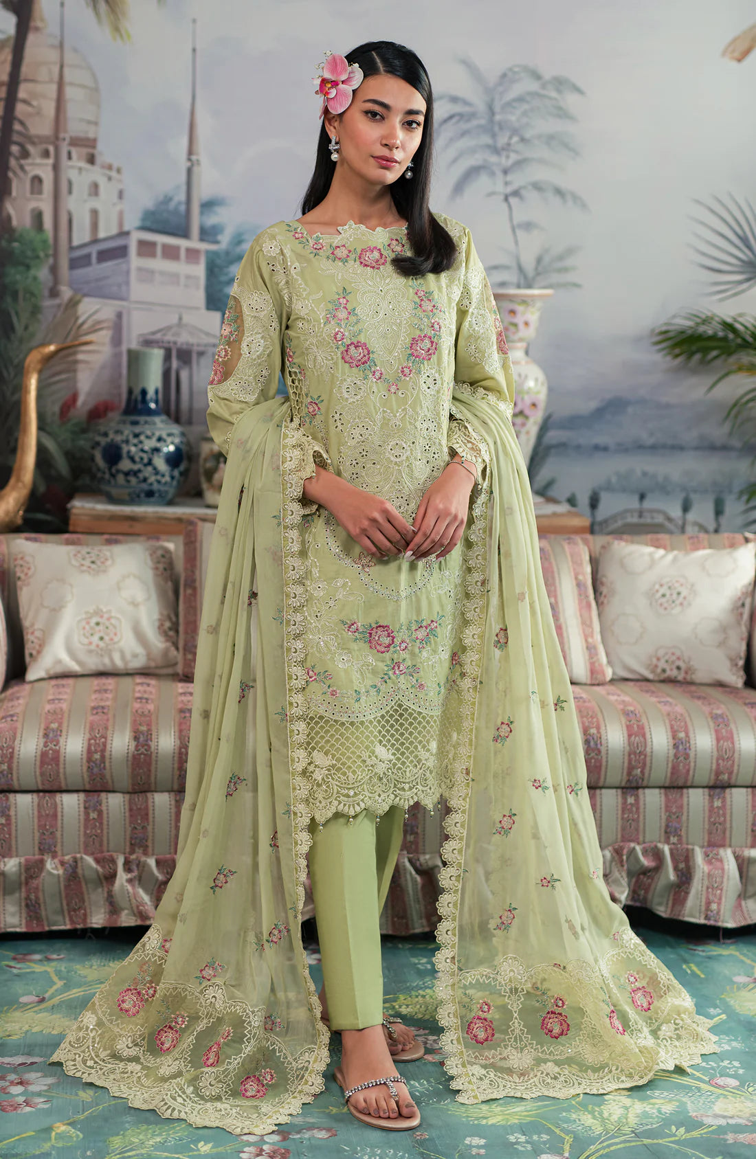 Emaan Adeel | Ayra Luxury Lawn 24 | AR-02 - Pakistani Clothes for women, in United Kingdom and United States