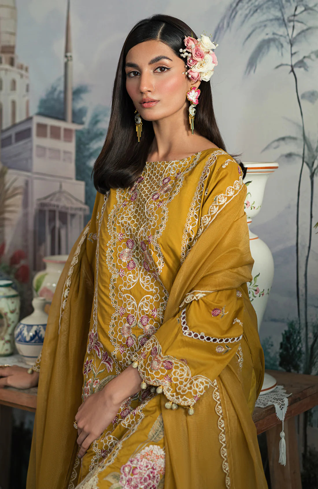 Emaan Adeel | Ayra Luxury Lawn 24 | AR-06 - Pakistani Clothes for women, in United Kingdom and United States