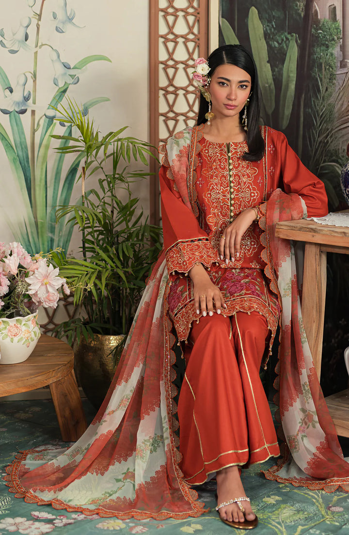 Emaan Adeel | Ayra Luxury Lawn 24 | - Hoorain Designer Wear - Pakistani Ladies Branded Stitched Clothes in United Kingdom, United states, CA and Australia