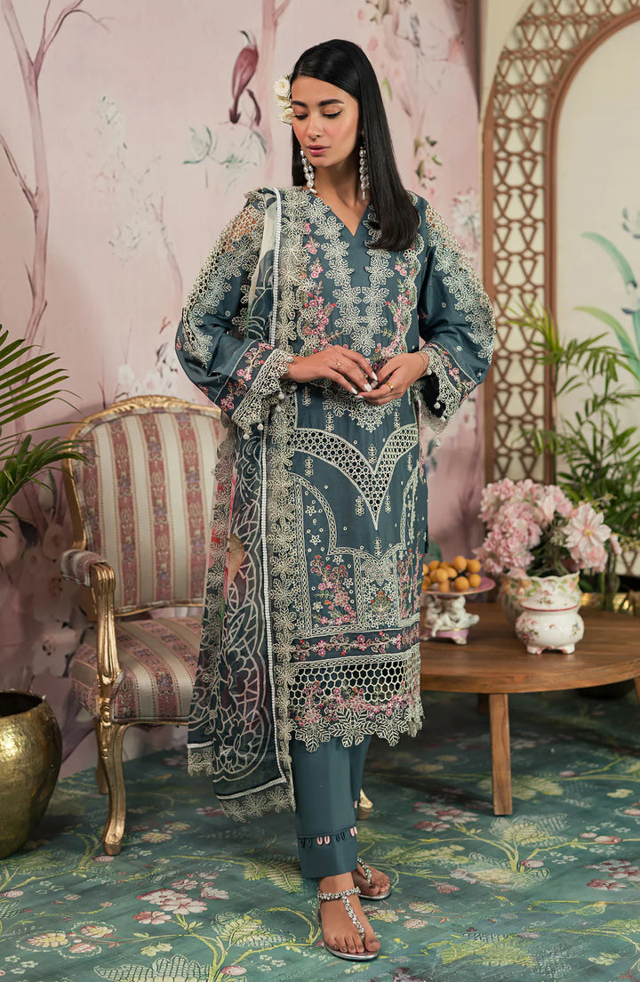 Emaan Adeel | Ayra Luxury Lawn 24 | AR-09 - Pakistani Clothes for women, in United Kingdom and United States