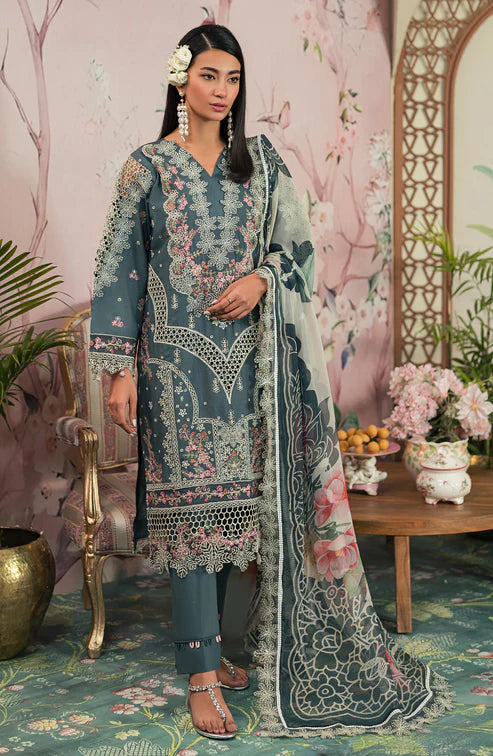 Emaan Adeel | Ayra Luxury Lawn 24 | AR-09 - Pakistani Clothes for women, in United Kingdom and United States