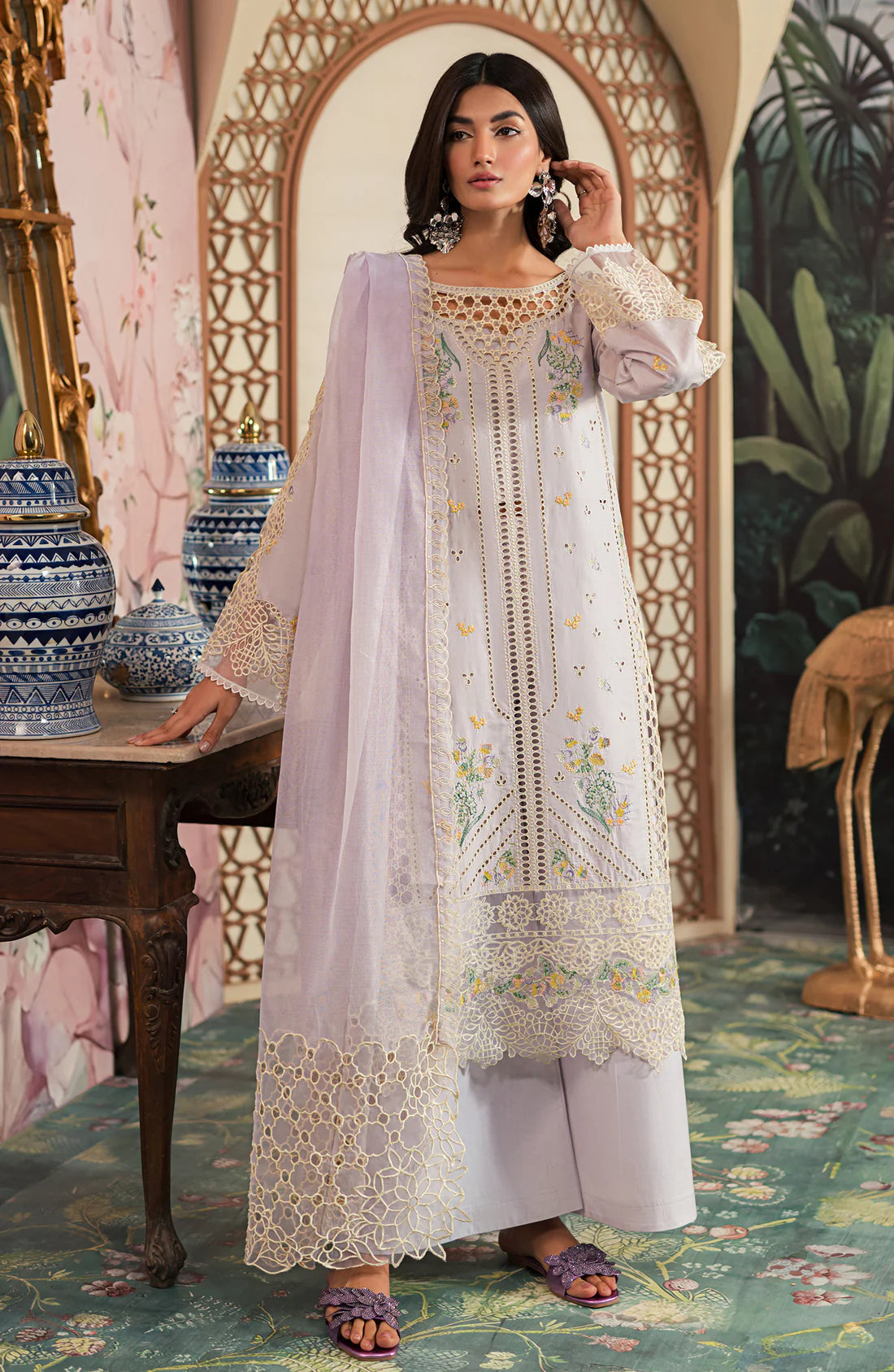 Emaan Adeel | Ayra Luxury Lawn 24 | AR-10 - Pakistani Clothes for women, in United Kingdom and United States