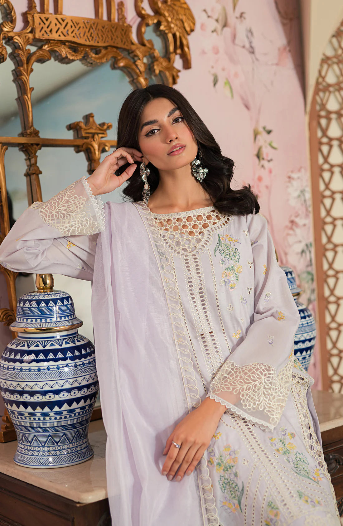 Emaan Adeel | Ayra Luxury Lawn 24 | AR-10 - Pakistani Clothes for women, in United Kingdom and United States