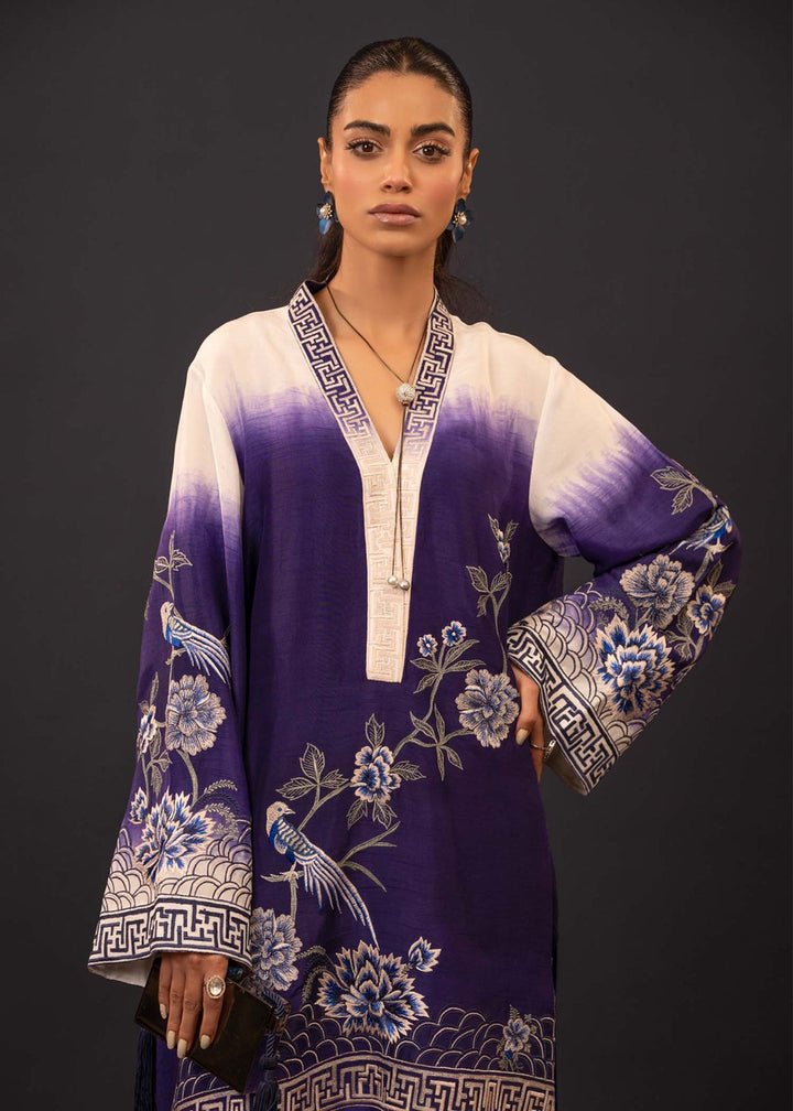 Mahgul | Emerald Hill Formals | Floral Ink - Pakistani Clothes for women, in United Kingdom and United States