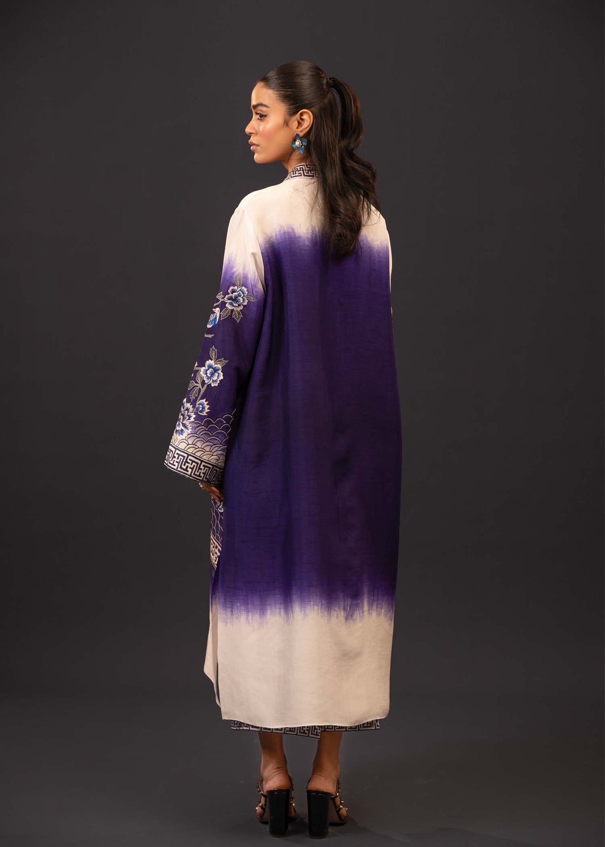 Mahgul | Emerald Hill Formals | Floral Ink - Pakistani Clothes for women, in United Kingdom and United States