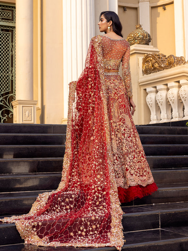 Epoque | Reverie Bridals | Ecarlate - Hoorain Designer Wear - Pakistani Ladies Branded Stitched Clothes in United Kingdom, United states, CA and Australia