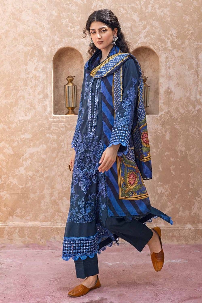 Gul Ahmed | Winter Collection 24 | Cotton Net Dupatta CN-32040