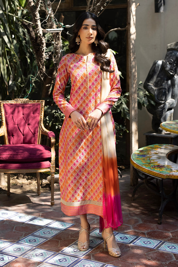 Erum Khan | Shahzeen Eid Collection | BLOSSOM - Hoorain Designer Wear - Pakistani Ladies Branded Stitched Clothes in United Kingdom, United states, CA and Australia