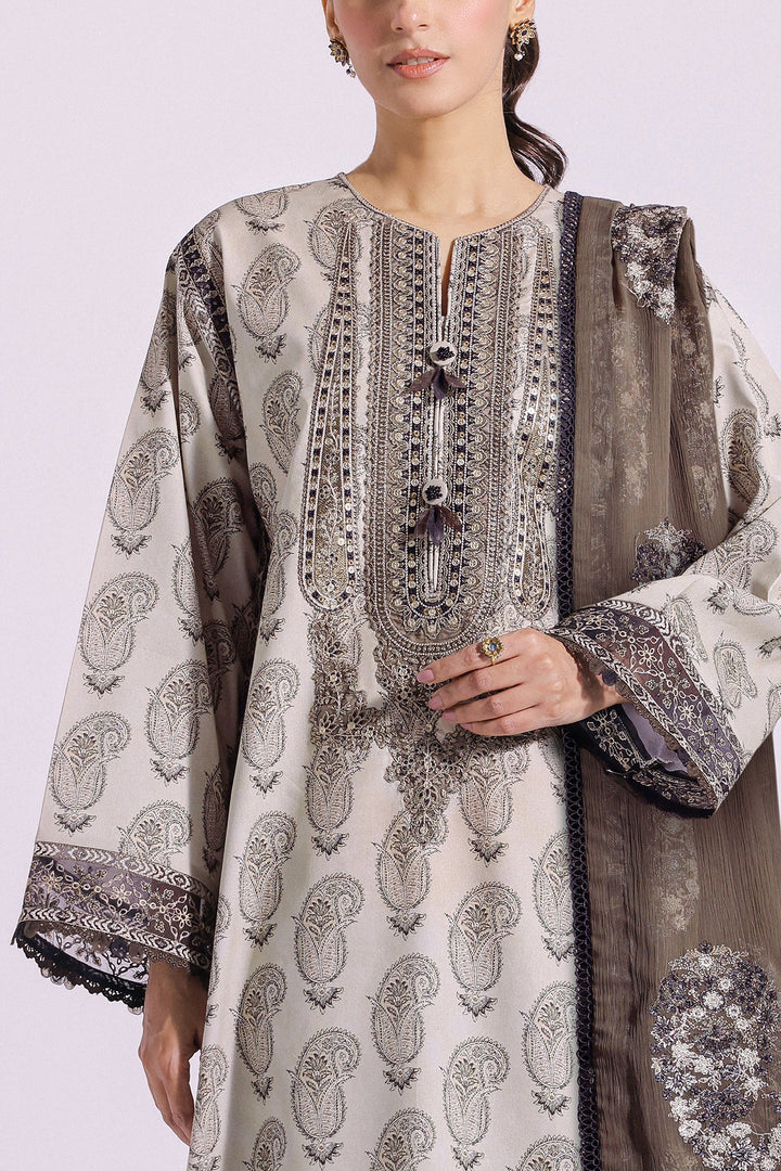 Ethnic | Rozana Collection SS 24 | E0411/203/110 - Hoorain Designer Wear - Pakistani Ladies Branded Stitched Clothes in United Kingdom, United states, CA and Australia