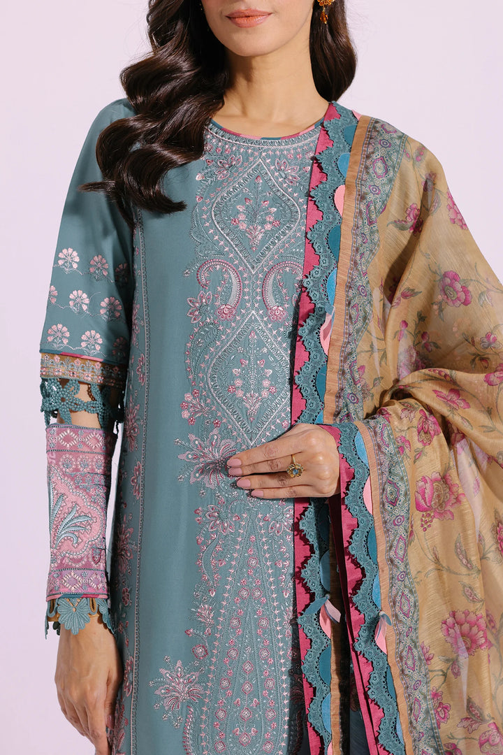 Ethnic | Rozana Collection SS 24 | E0406/203/718 - Hoorain Designer Wear - Pakistani Ladies Branded Stitched Clothes in United Kingdom, United states, CA and Australia
