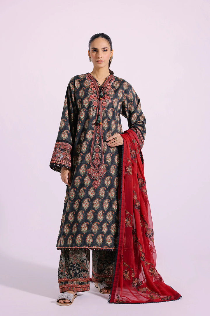 Ethnic | Rozana Collection SS 24 | E0414/203/116 - Hoorain Designer Wear - Pakistani Ladies Branded Stitched Clothes in United Kingdom, United states, CA and Australia