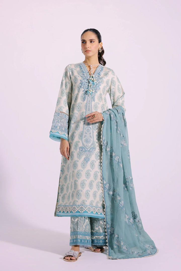 Ethnic | Rozana Collection SS 24 | E0414/203/130 - Hoorain Designer Wear - Pakistani Ladies Branded Stitched Clothes in United Kingdom, United states, CA and Australia