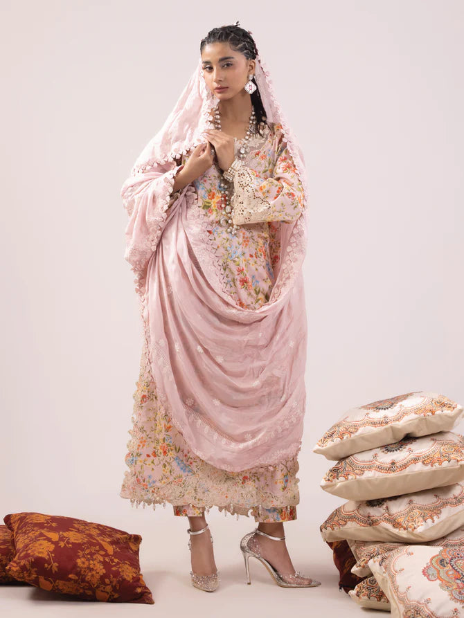 Ittehad | Faiza Faisal  Rangeeli Lawn 24 | Laali - Pakistani Clothes for women, in United Kingdom and United States