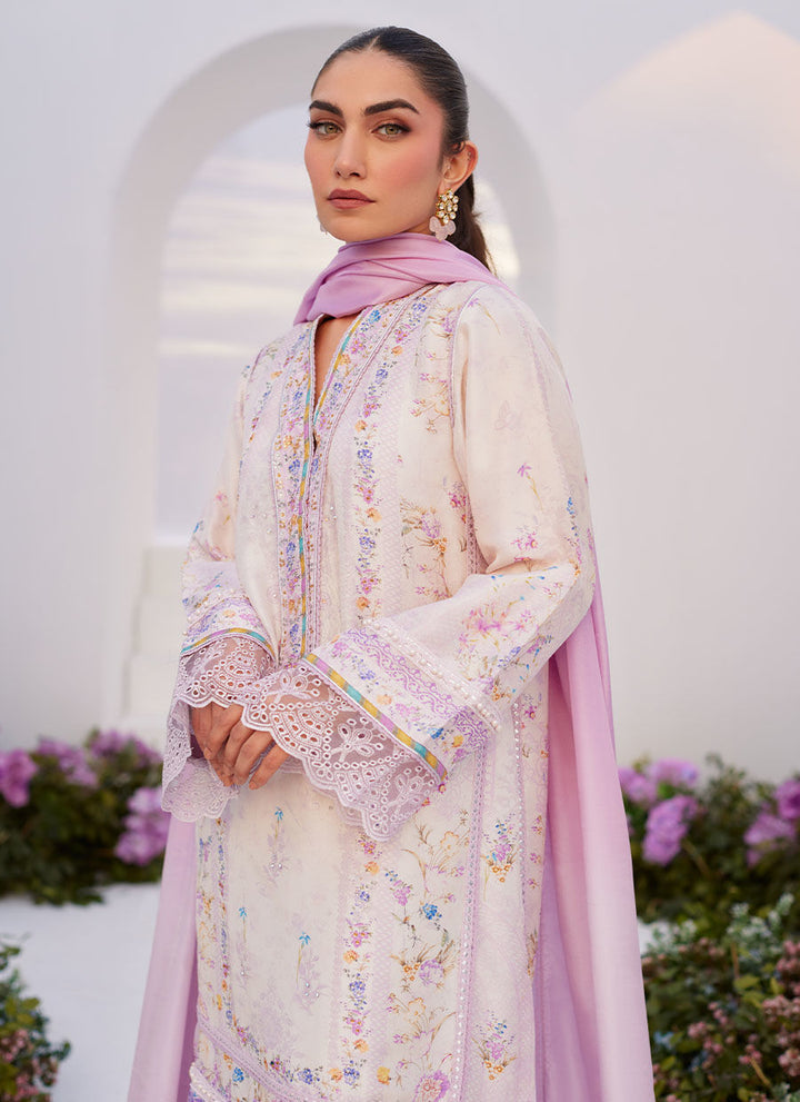 Farah Talib Aziz | Zaza Prints 24 | HEATHER LAVENDER SHIRT AND DUPATTA - Pakistani Clothes for women, in United Kingdom and United States