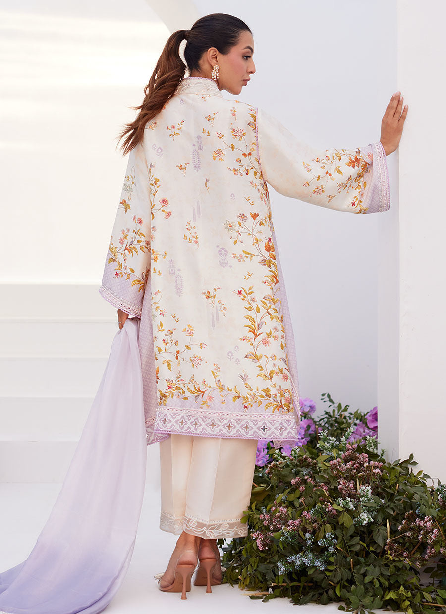 Farah Talib Aziz | Zaza Prints 24 | AMETHYST TRELLIS SHIRT AND DUPATTA - Pakistani Clothes for women, in United Kingdom and United States